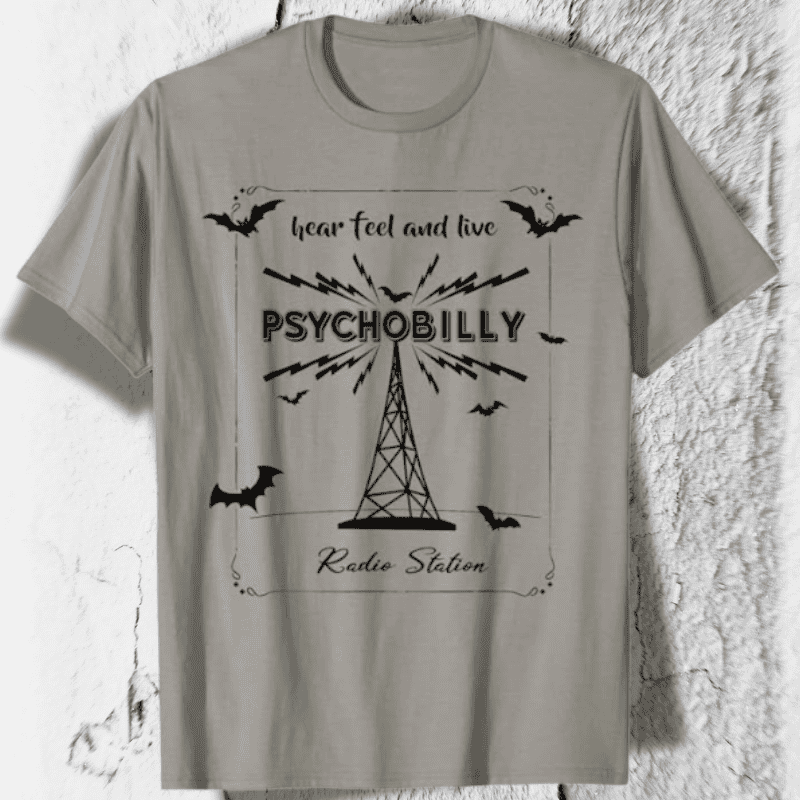 Psychobilly Radio Station Bats Shirt